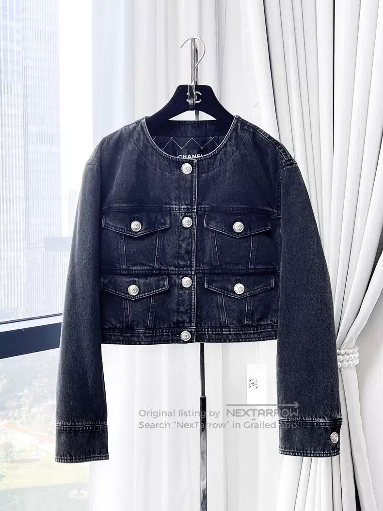Chanel Chanel Denim cotton short jacket Size XS / US 0-2 / IT 36-38 - 1 Thumbnail