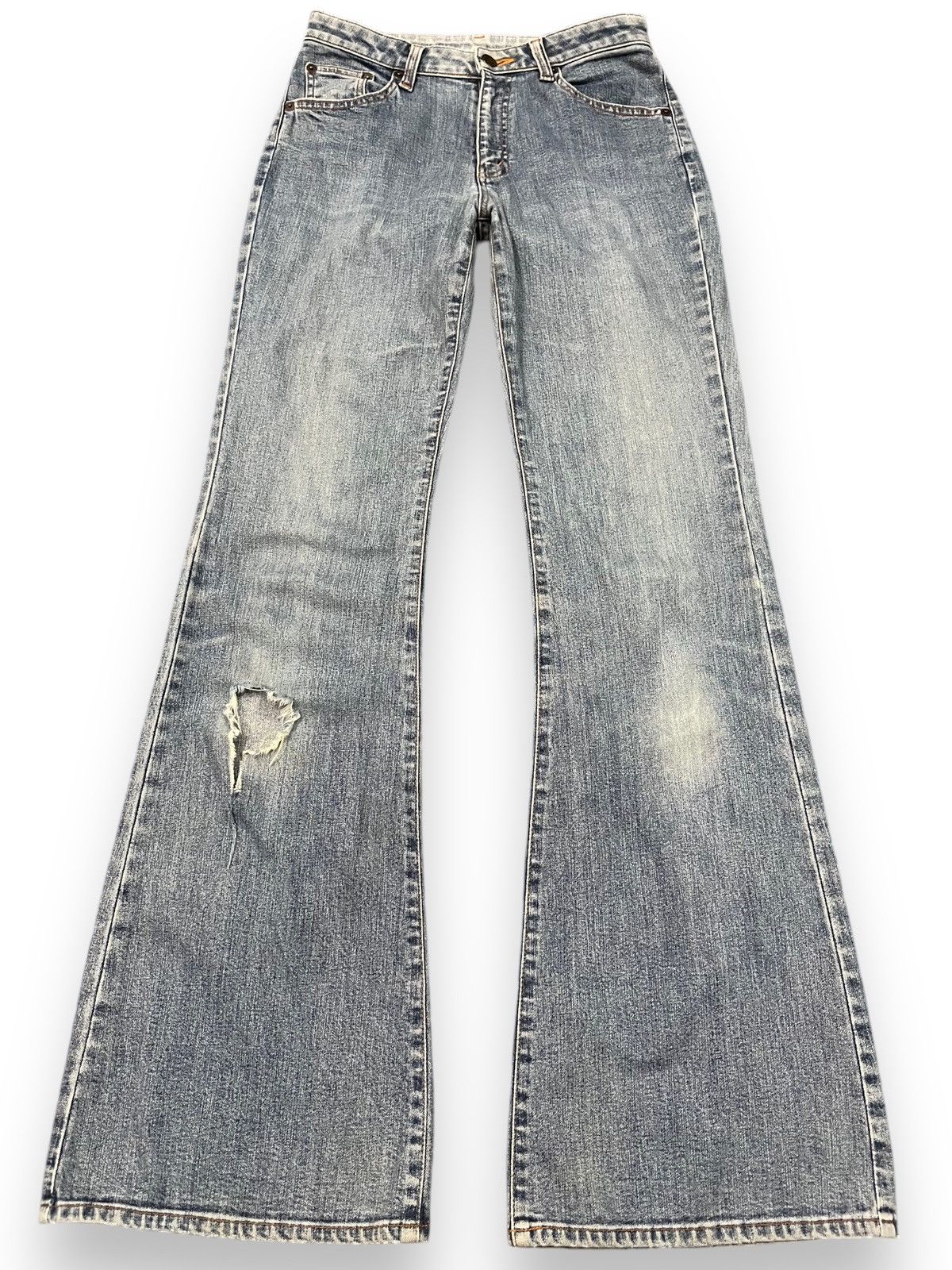 Japanese Brand Vintage Japanese Brand Flare Bell Bottom Denim Size US 28 / EU 44 - 1 Thumbnail