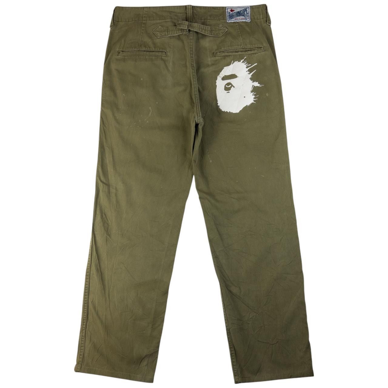 Bape Vintage Bape Splatter Print Chino Trousers Size M Size US 34 / EU 50 - 2 Thumbnail