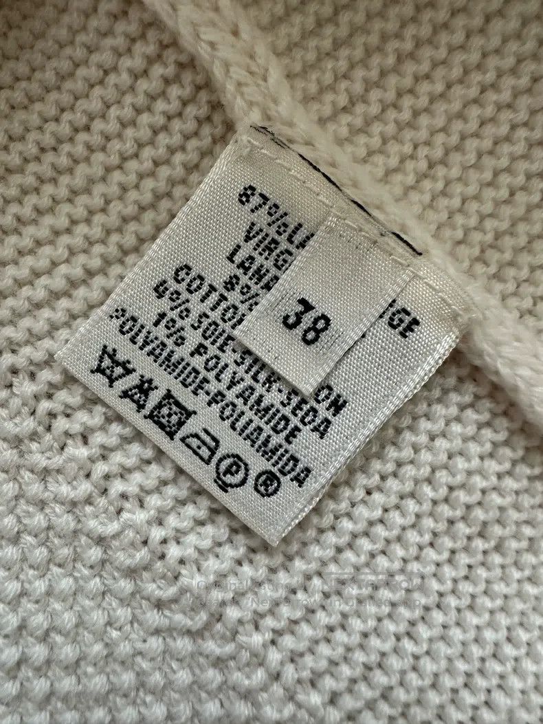 Hermes Hermes Wool Mulberry Silk Short-Sleeve Knit Top, Beige Size XS / US 0-2 / IT 36-38 - 9 Thumbnail