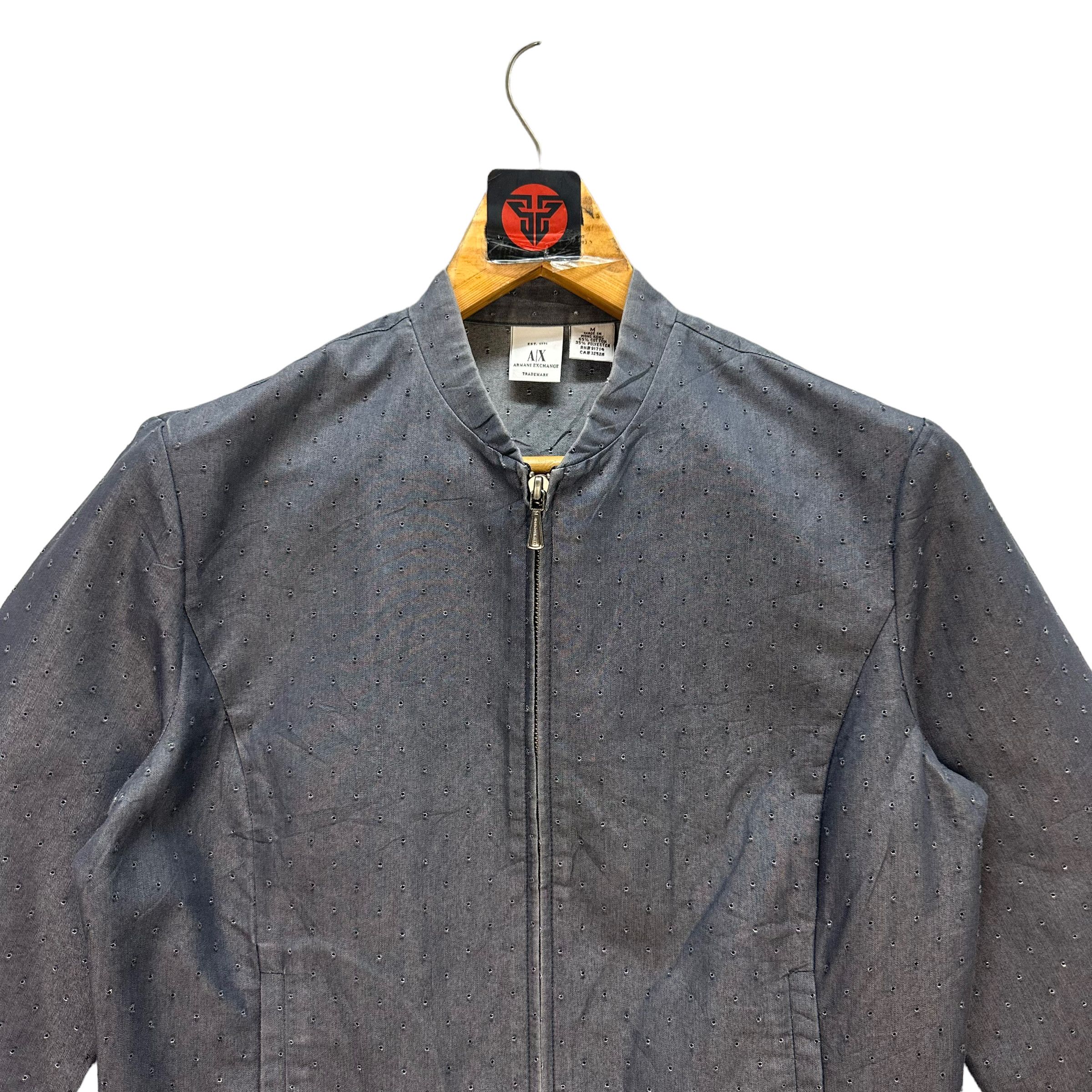 Armani Exchange ARMANI EXCHANGE CROPPED JACKET #7648-160 Size M / US 6-8 / IT 42-44 - 2 Thumbnail