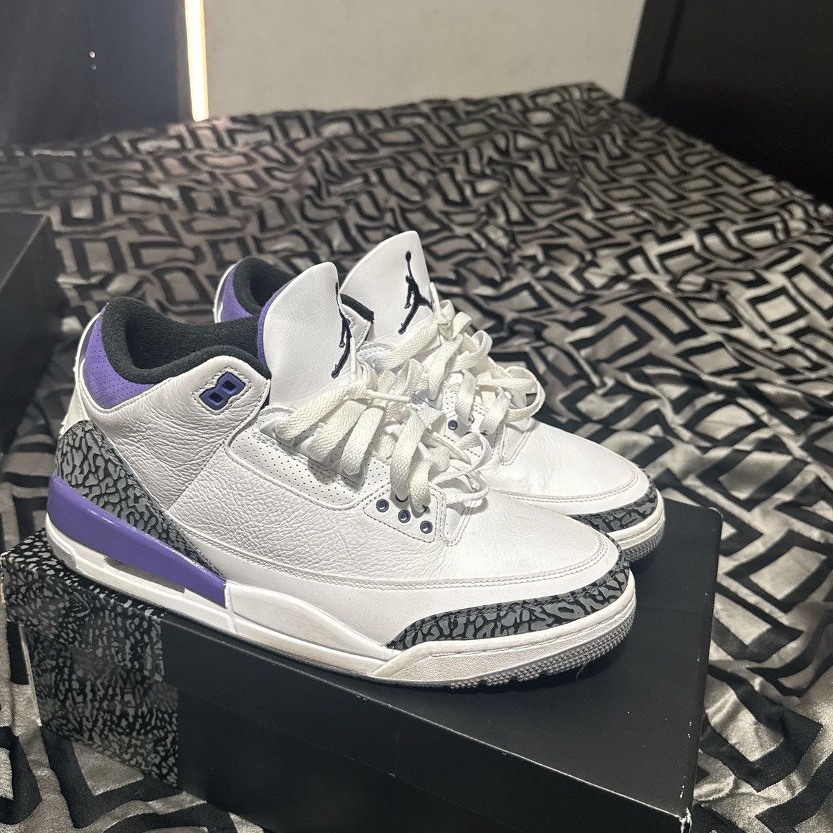 Jordan Brand Jordan 3 “dark iris” Size US 11.5 / EU 44-45 - 3 Thumbnail