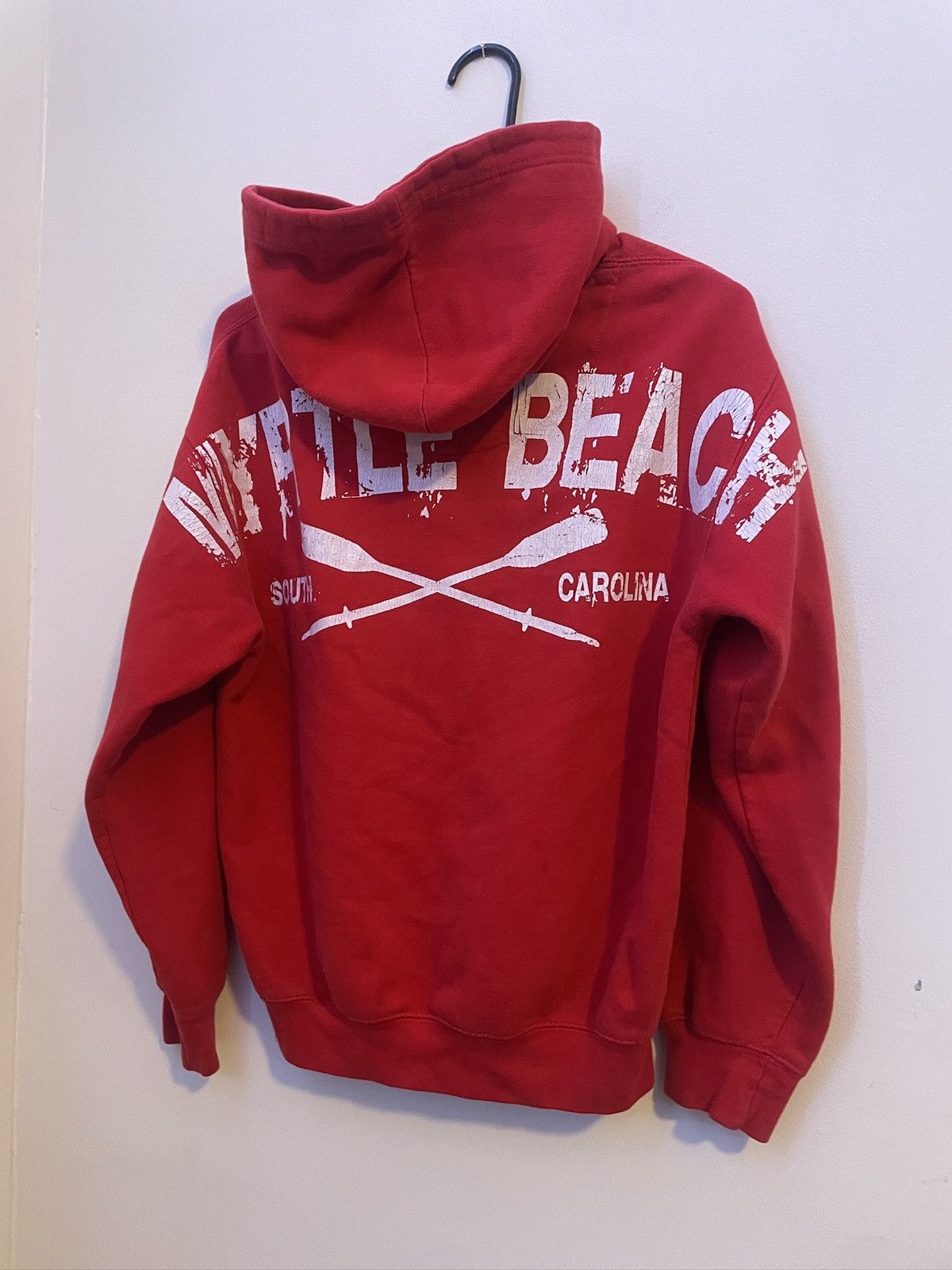 Vintage Vintage Red Myrtle Beach Hoodie Size US S / EU 44-46 / 1 - 1 Thumbnail