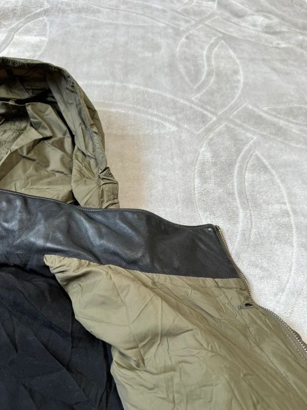 Diesel Black Gold Diesel Black Gold Military Parka Coat Jacket Nylon Leather S Size S / US 4 / IT 40 - 16 Thumbnail