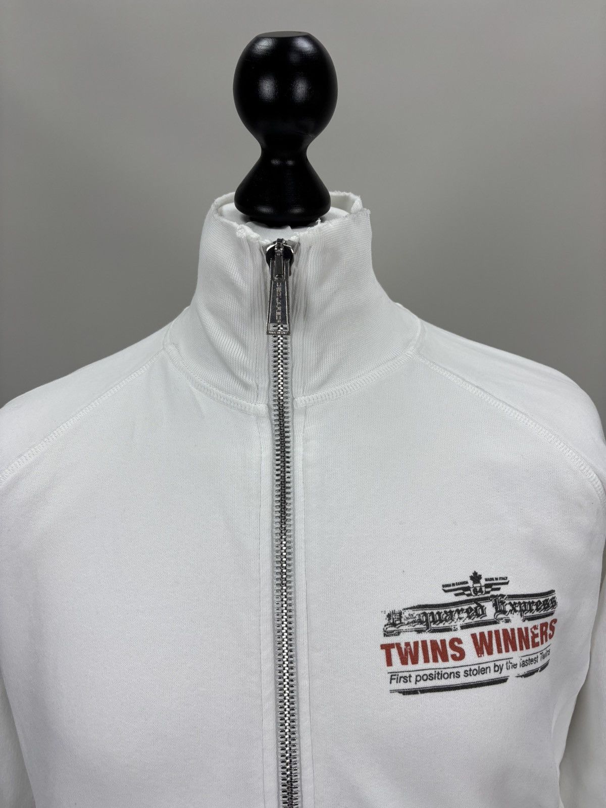 Dsquared2 Mens sweatshirt full zip Dsquared2 Size M Color White Size US M / EU 48-50 / 2 - 4 Thumbnail