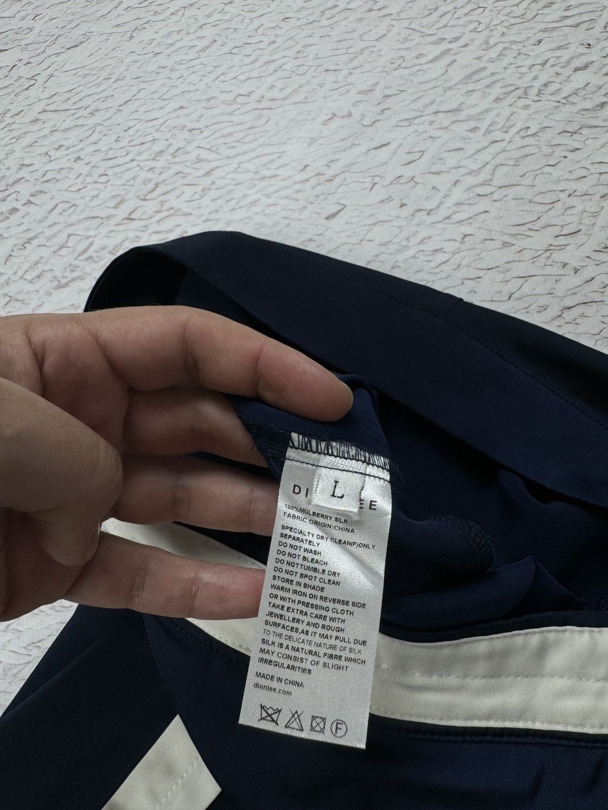 Dion Lee DION LEE Trouser Womens Mulberry Silk Navy Blue England Size 30" / US 8 / IT 44 - 13 Thumbnail