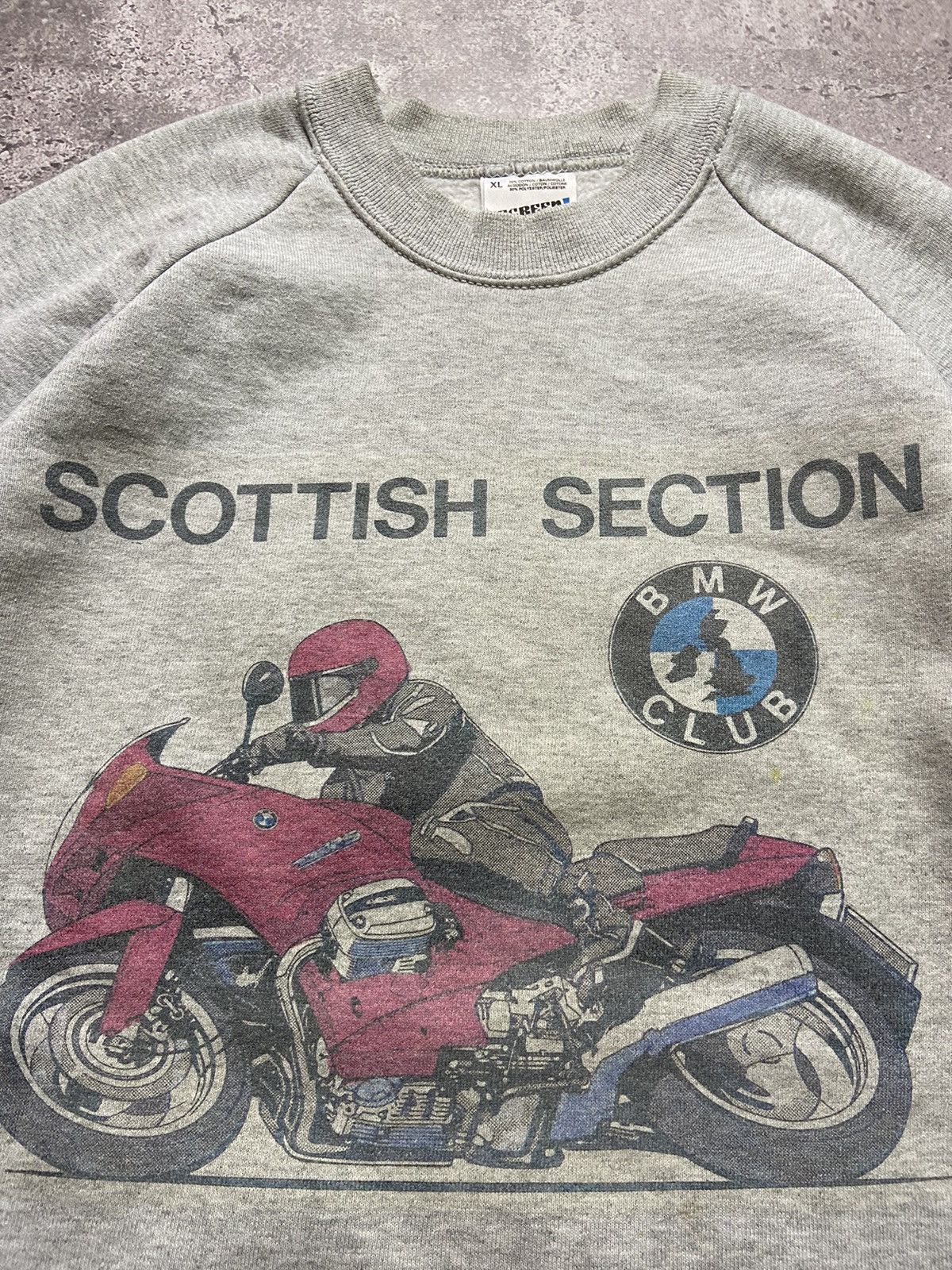 BMW × Vintage Vintage 90’s BMW Club sweatshirt Scottish Section Size US XL / EU 56 / 4 - 2 Thumbnail