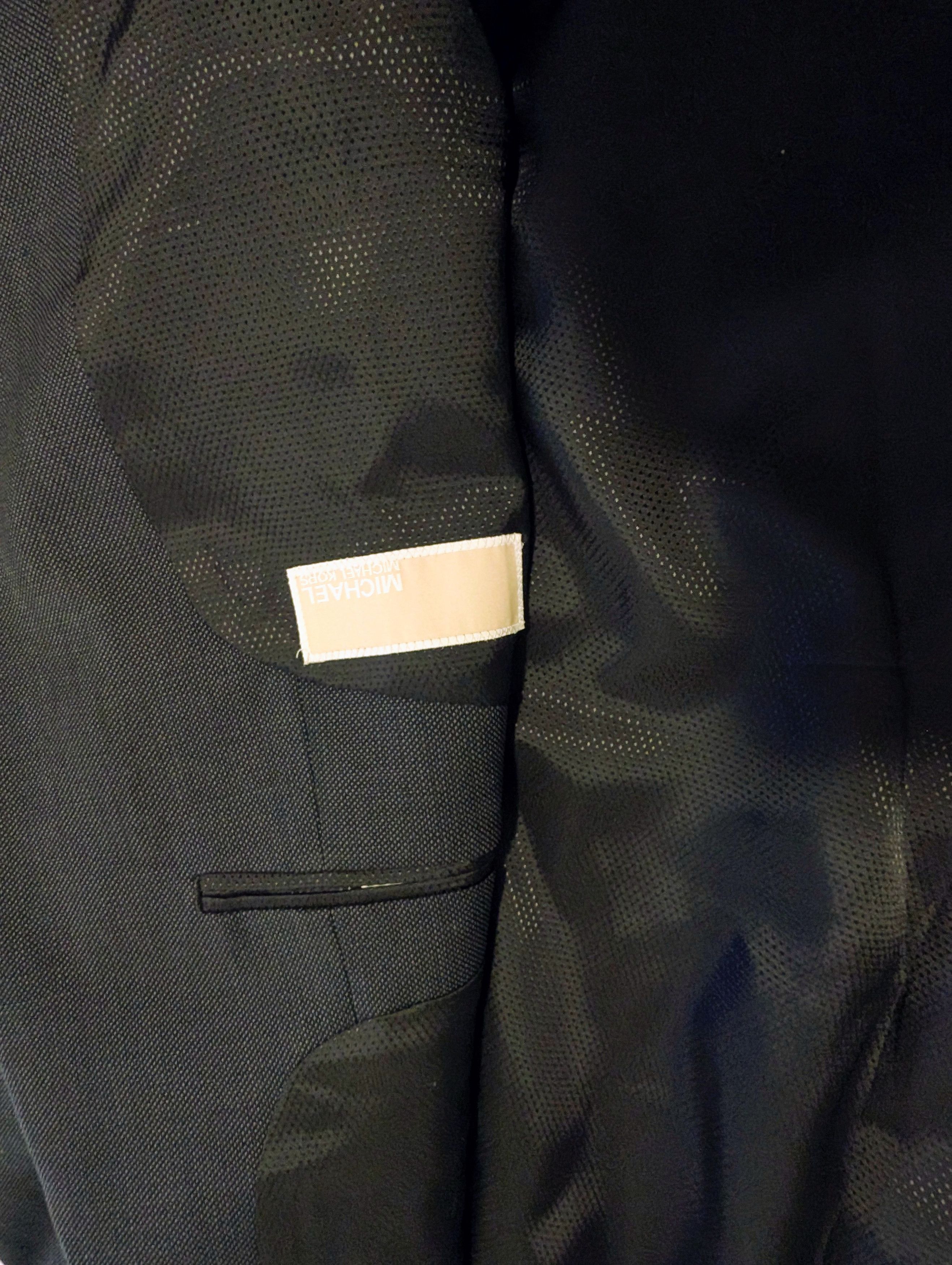 Michael Kors New Michael Kors 3 Piece 100% Wool Suit Charcoal Size 46L Size 46L - 5 Thumbnail