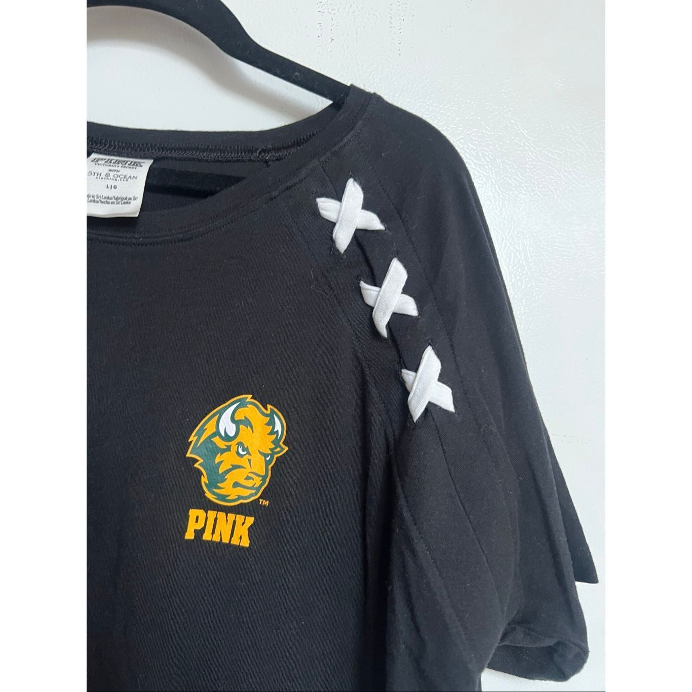 Pink PINK By Victoria’s Secret NDSU Bison T-shirt Woman’s Size La Size L / US 10 / IT 46 - 3 Thumbnail