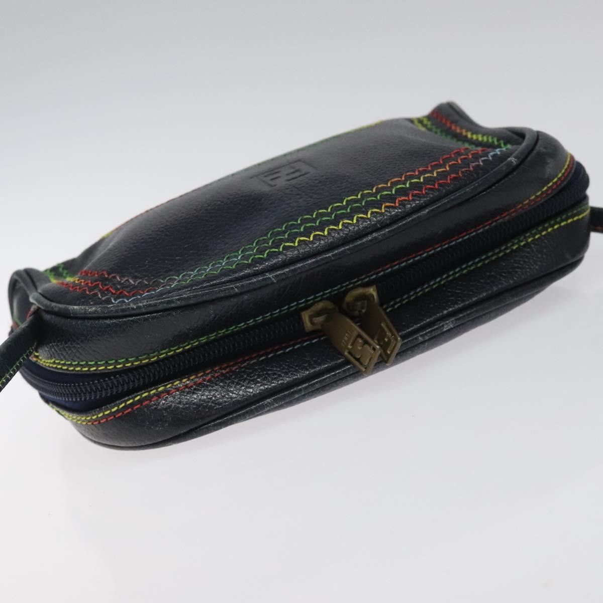 Fendi FENDI Shoulder Bag Leather Navy Size ONE SIZE - 6 Thumbnail