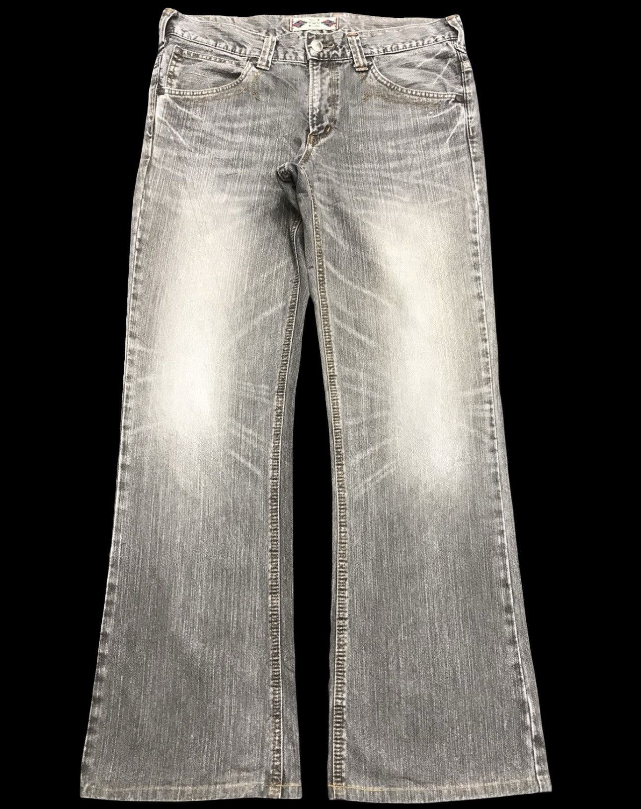Edwin 💥FLARE💥EDWIN NAVAJO BLACK WASH SICK FADES WIDE DENIM F251 Size US 36 / EU 52 - 1 Thumbnail