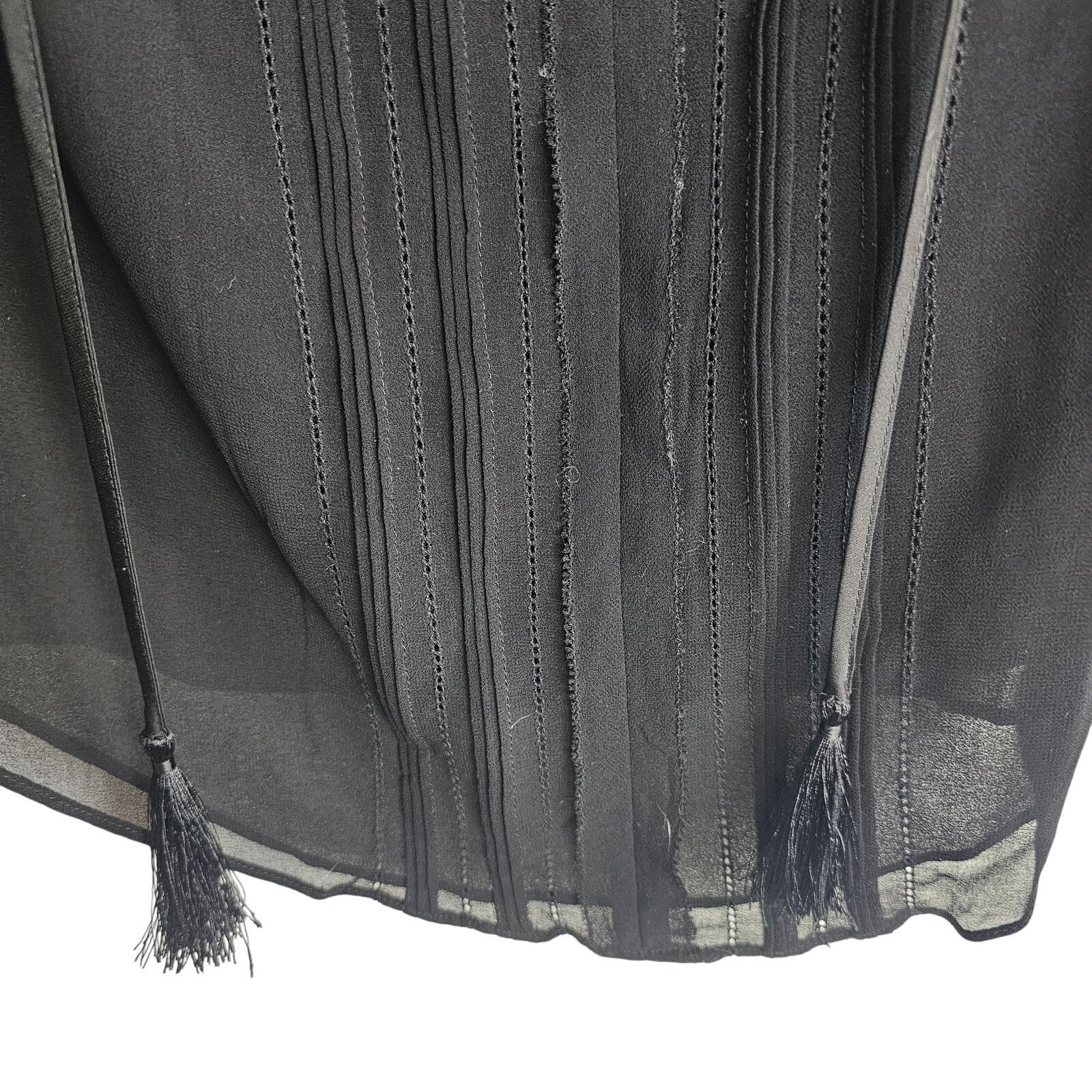 White House Black Market White House Black Market Blouse Women 0 Pintuck Bell Sleeve Size XS / US 0-2 / IT 36-38 - 3 Thumbnail