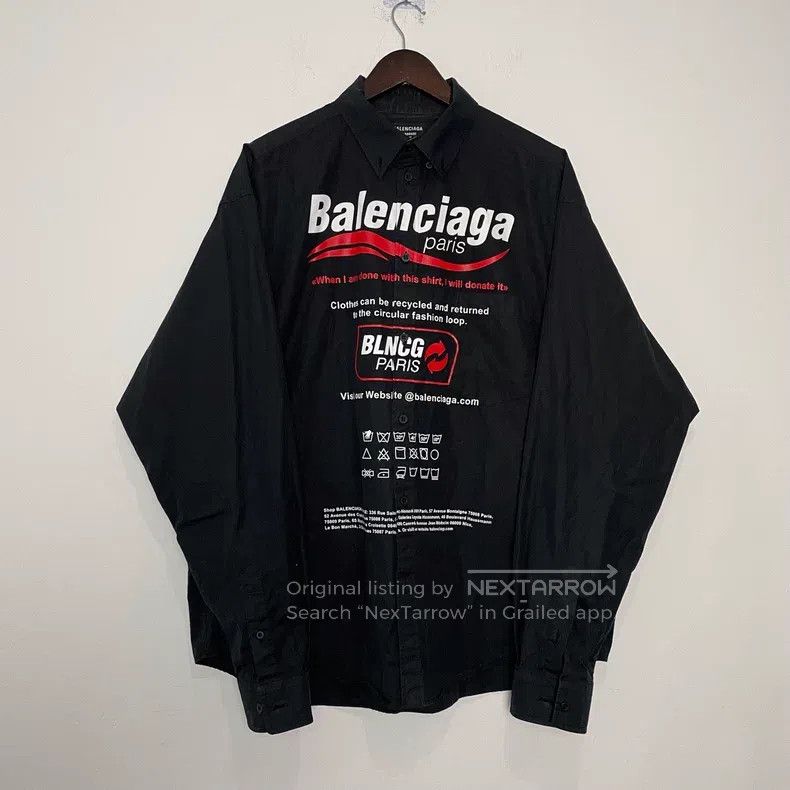 Balenciaga Balenciaga Wave Eco Shirt Size US XS / EU 42 / 0 - 1 Thumbnail