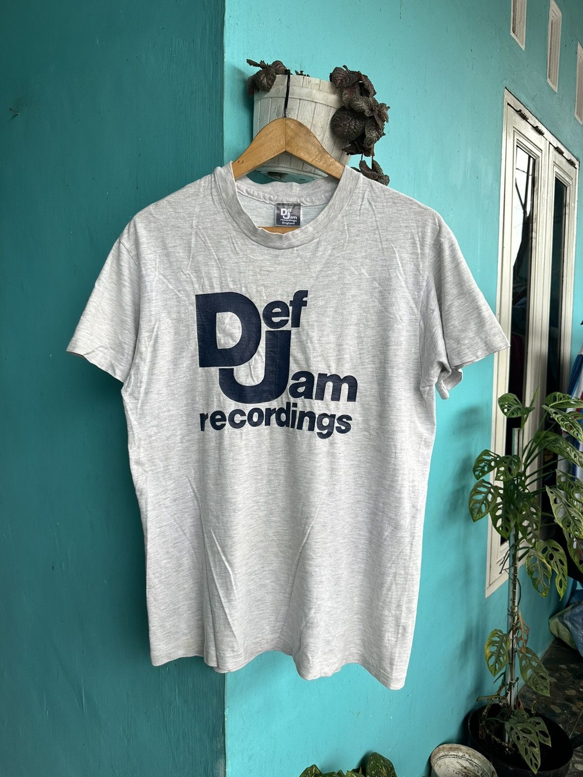 image of Band Tees x Vintage 90's Def Jam Recordings Hip Hop in Grey, Men's (Size Medium)