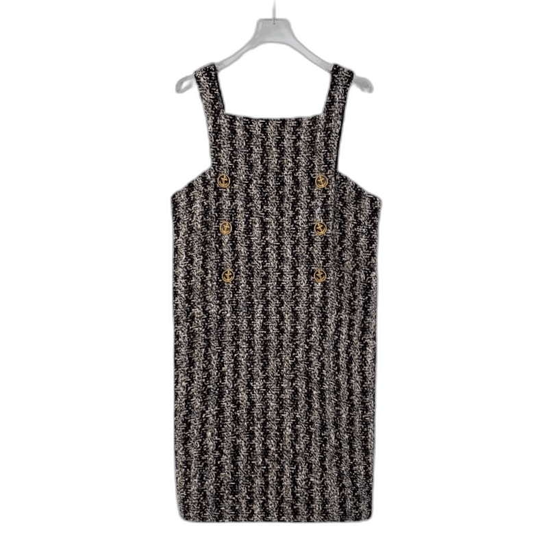 Louis Vuitton Louis Vuitton Brown Logo Sleeveless Dress-2506 Size S / US 4 / IT 40 - 1 Thumbnail