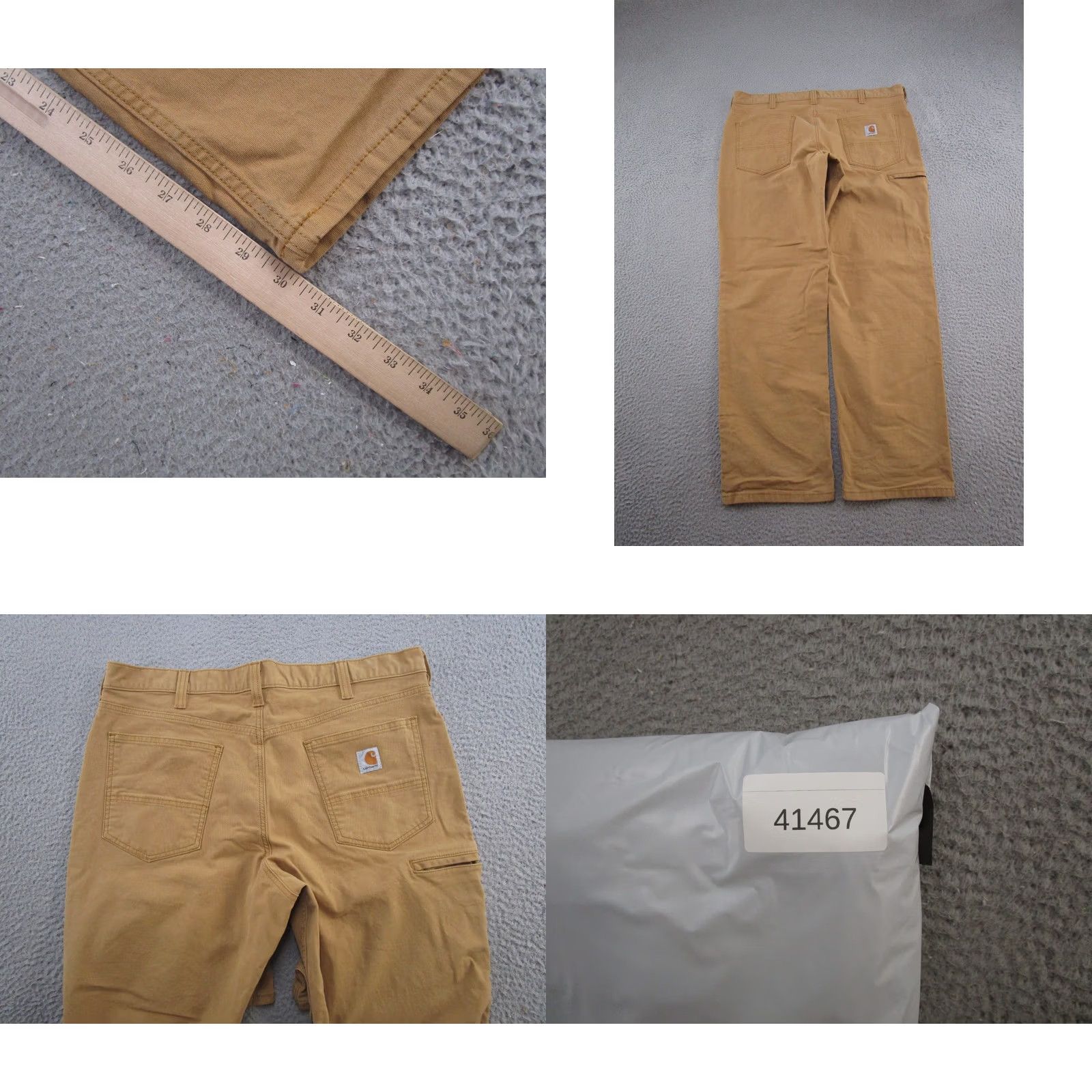 Carhartt Carhartt Pants Mens Size 38x30 Relaxed Fit Straight Leg Workwear Brown Canvas 5-Pocket Rugged Flex Misc Size US 38 / EU 54 - 9 Thumbnail