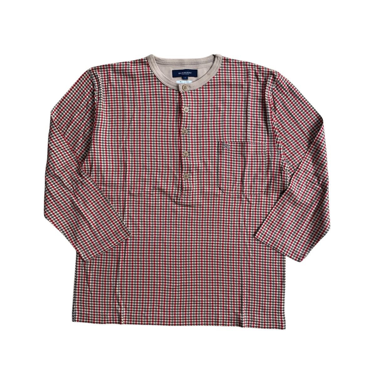 Burberry burberry long sleeve buttoned top / henley - style shirt Size US M / EU 48-50 / 2 - 1 Thumbnail