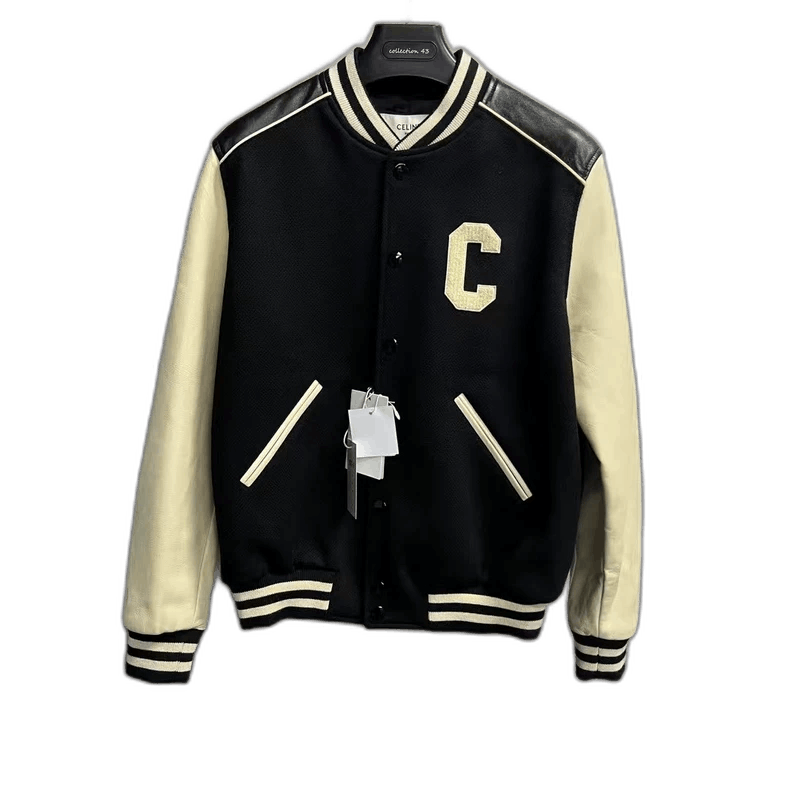 Celine Celine Black Logo Baseball Jacket Size US L / EU 52-54 / 3 - 1 Thumbnail