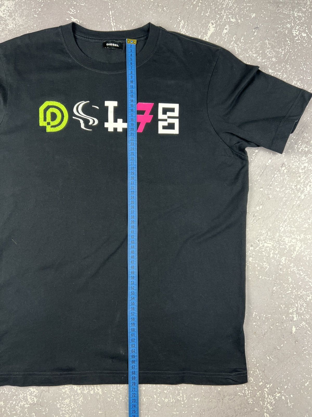 Diesel Diesel Spell Out Logo Black T Shirt Mens Large Size US L / EU 52-54 / 3 - 11 Thumbnail