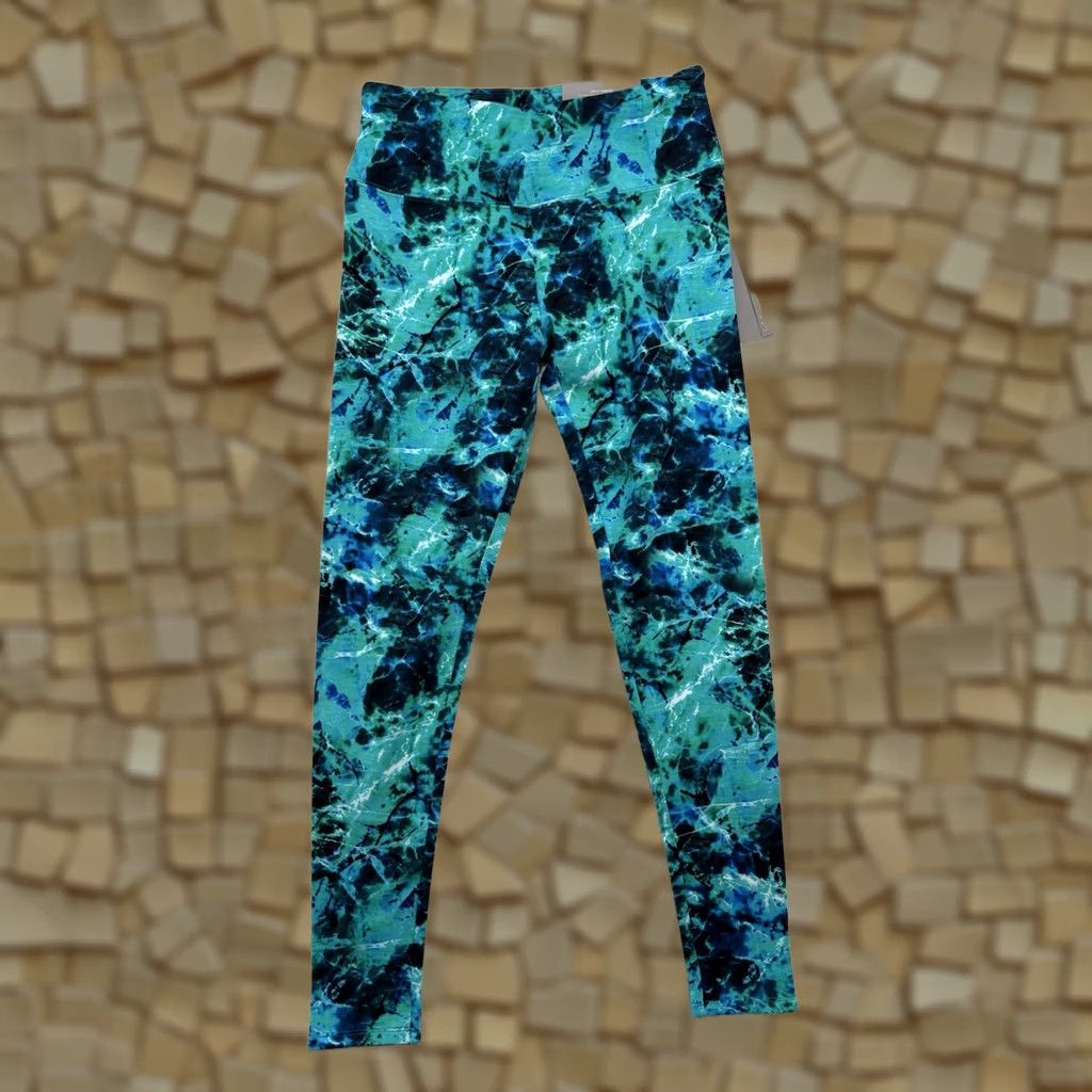 Soft Surroundings Soft Surroundings Pants Womens XS NWT Superslim Leggings Stretch Knit Cotton Elastane Ankle Slim Skinny Front Flat Headwaters Multicolor Solid Pull On Size 26" / US 2 / IT 38 - 1 Thumbnail