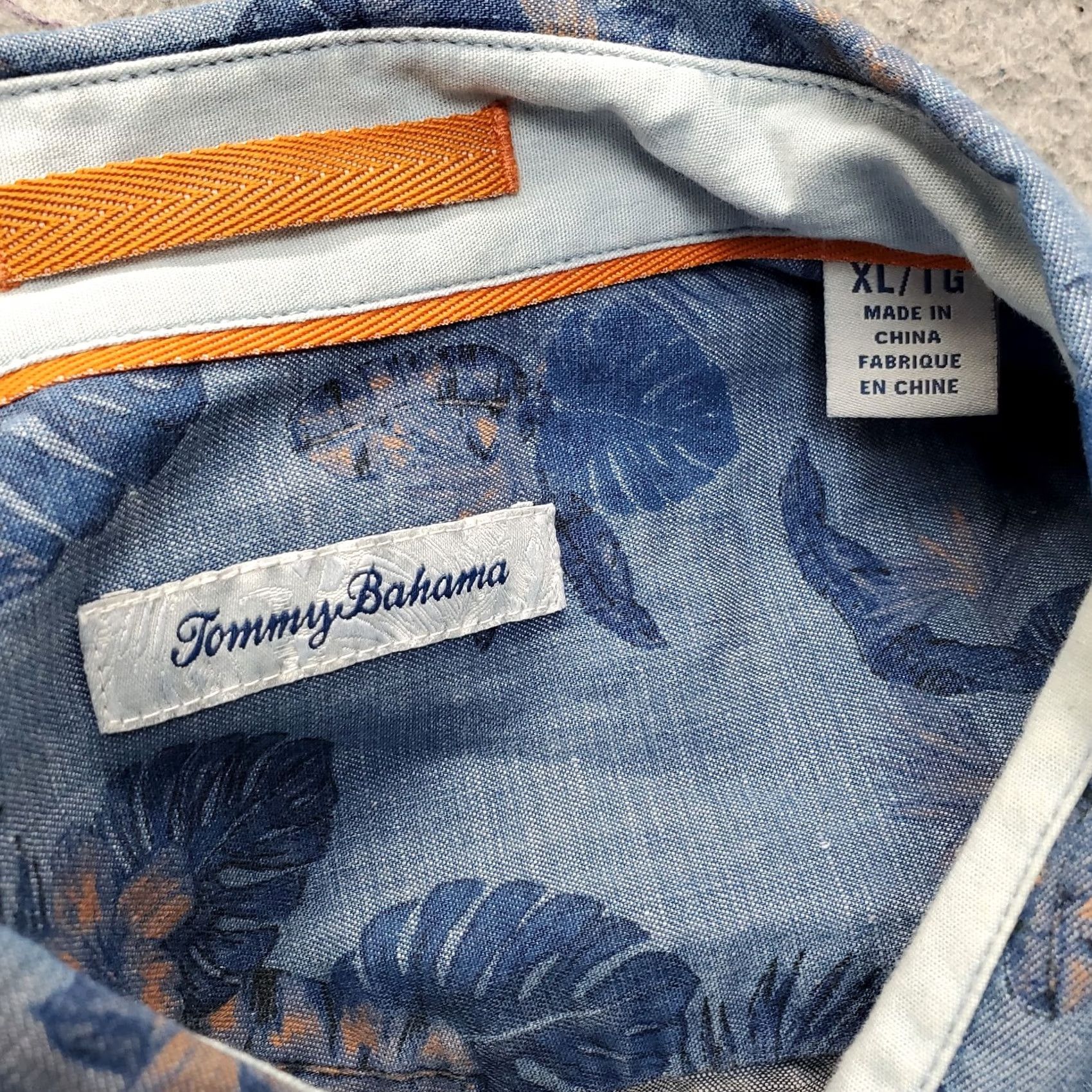Tommy Bahama Tommy Bahama Mens XL Multi Denim Tropical Short Sleeve Button-Up Shirt Size US XL / EU 56 / 4 - 3 Thumbnail