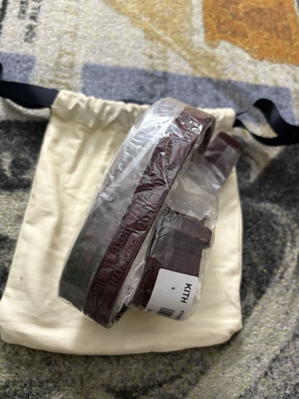 Kith Kith Monogram Suede Leather Belt Magma (SMALL) Size 30 - 1 Thumbnail