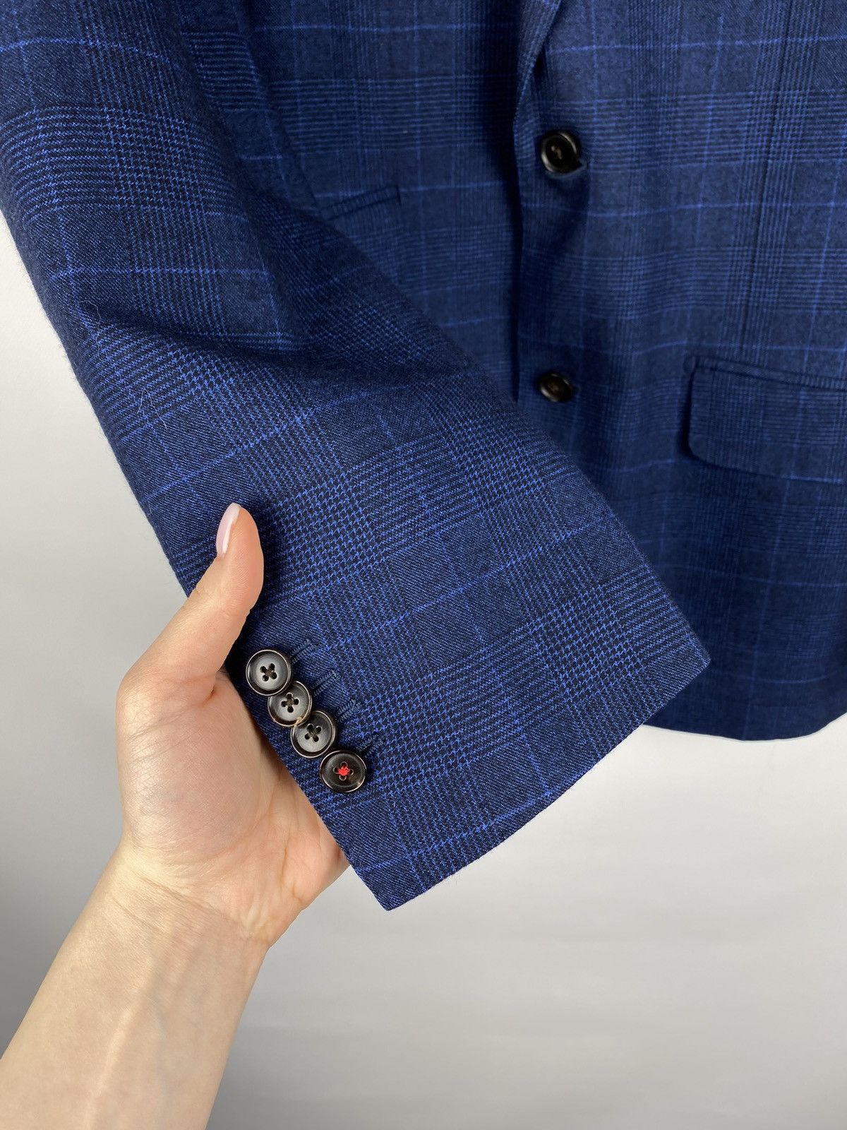 Suitsupply Suitsupply Carlo Barbera Sienna wool checked blazer jacket Size 36R - 10 Thumbnail