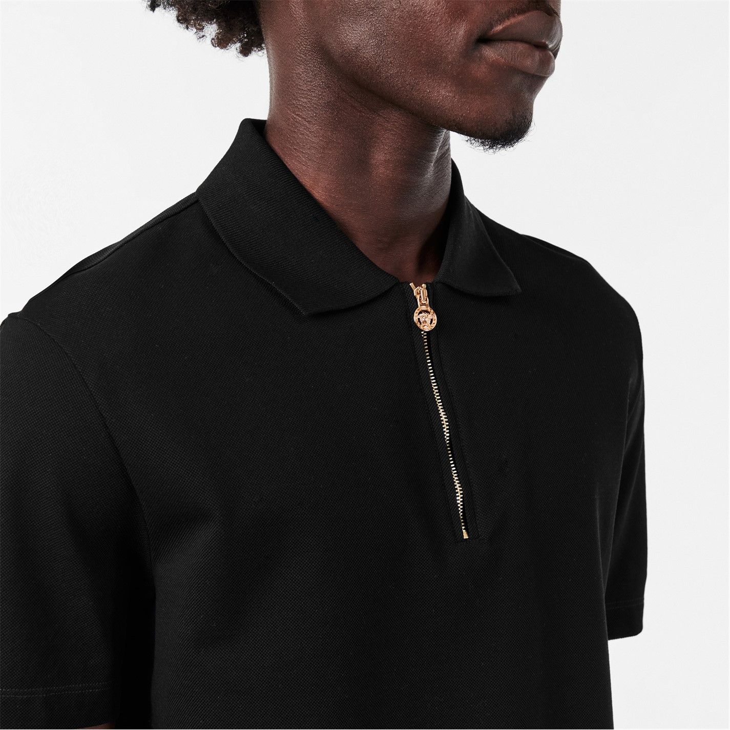 Versace o1g2r1mq0526 Short Sleeve Polo Shirt in Black Size US M / EU 48-50 / 2 - 5 Thumbnail