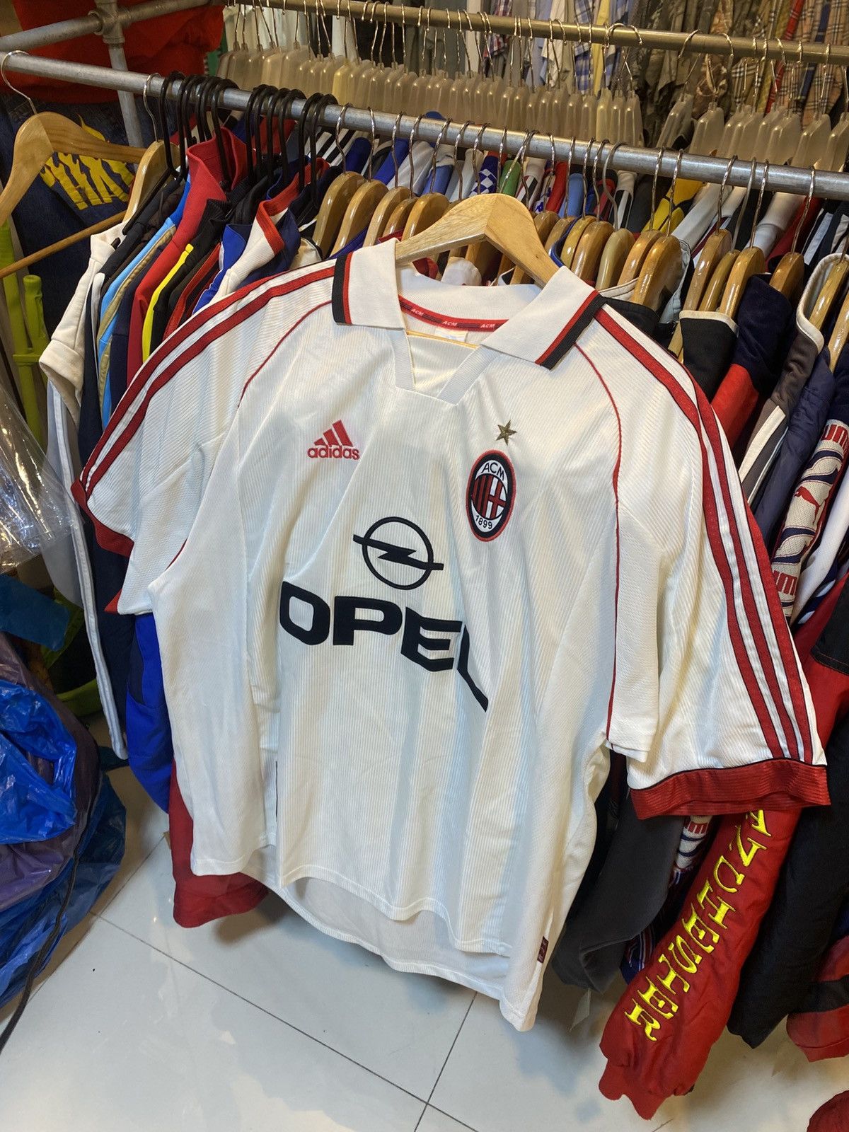 Adidas Vintage 1999-2000 AC Milan Away Kit MALDINI 3 Size US L / EU 52-54 / 3 - 3 Thumbnail