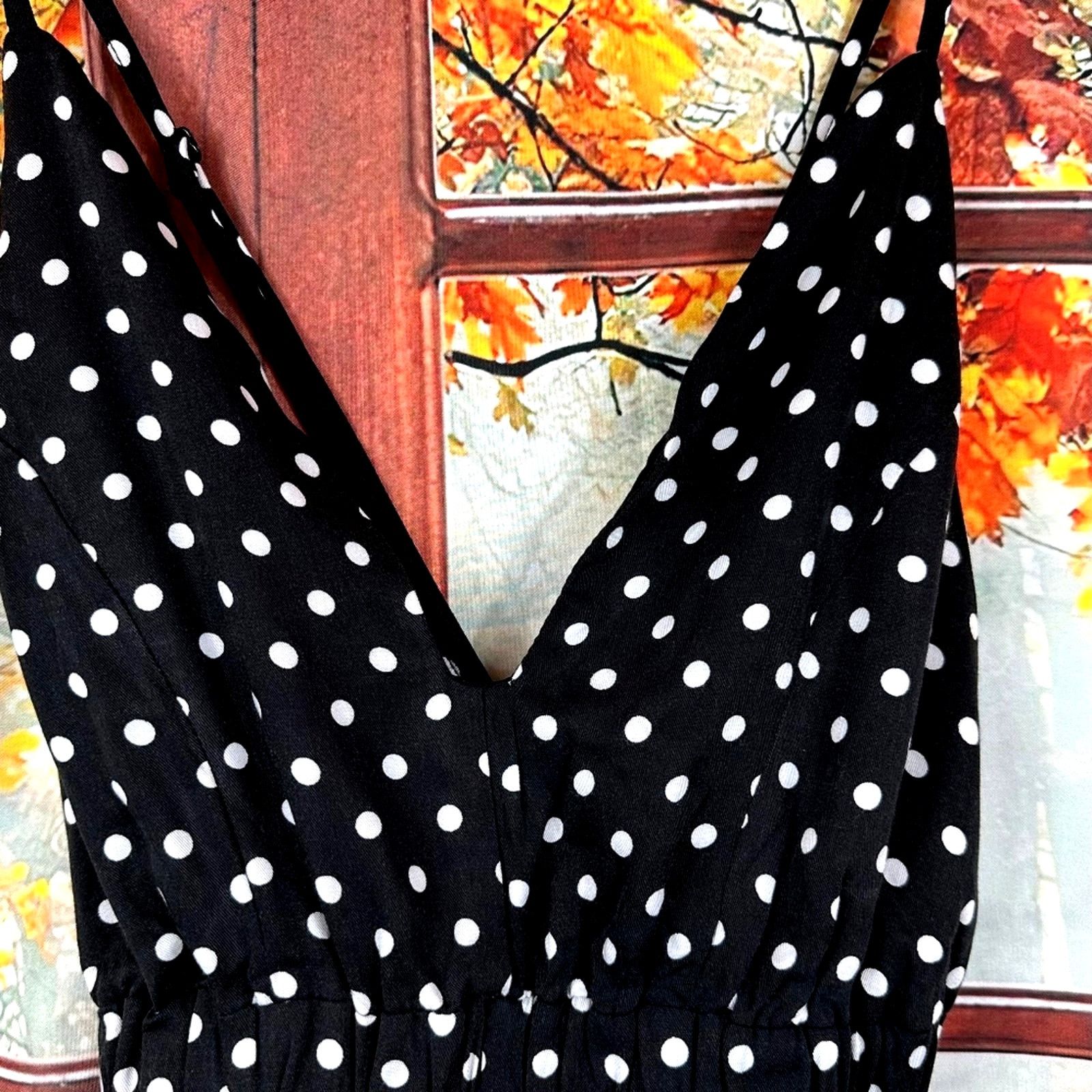 Other Open Back Millau Polka Dot Romper - Black/White - size S Size 27" / US 4 / IT 40 - 7 Thumbnail