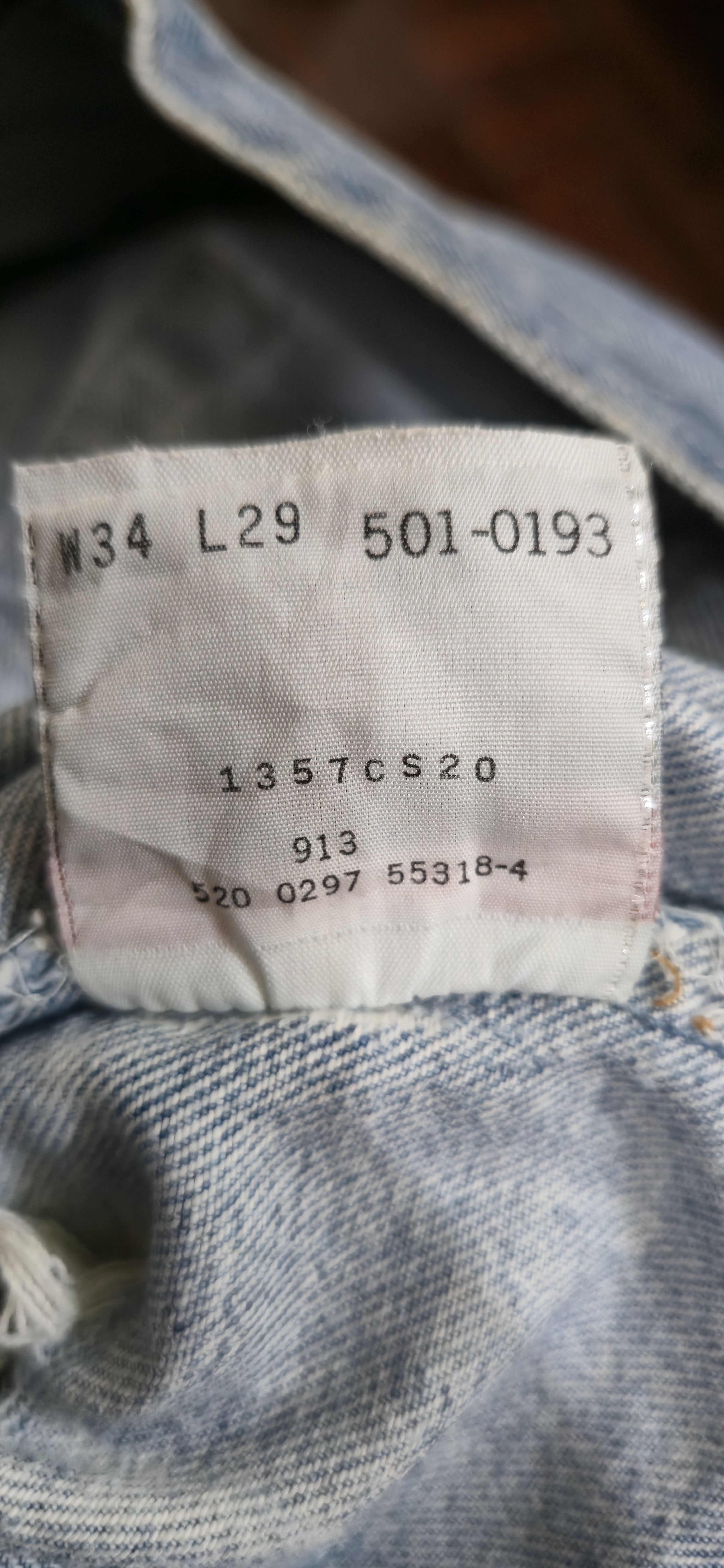 Levi's Vintage Clothing Vintage Levi's 501 Jeans Straight Leg Denim (W34 L29) Size US 34 / EU 50 - 4 Thumbnail