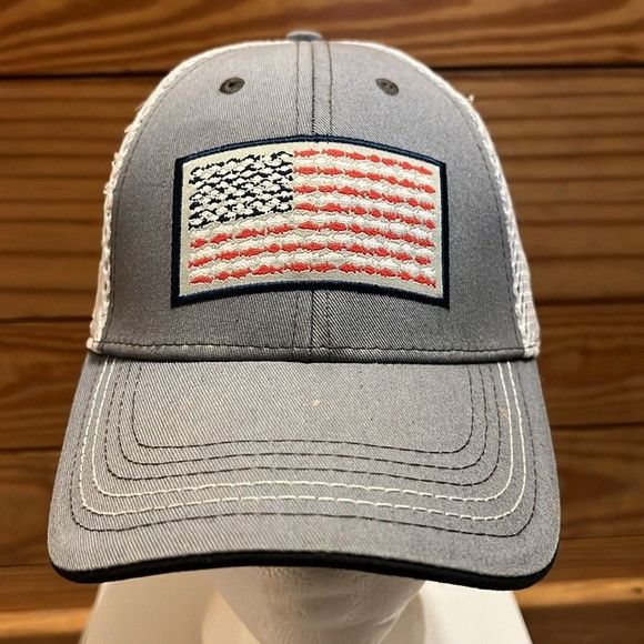 Other Quantum Fishing Adjustable Baseball Cap Mesh Hat Patriotic A Size ONE SIZE - 7 Thumbnail