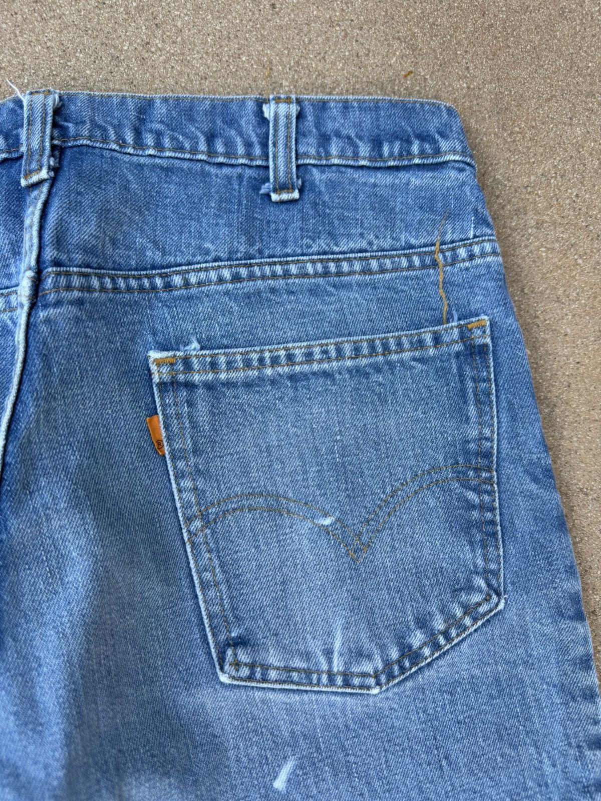 Levi's Vtg 70’s Levi’s 646 Orange Tab Bellbottom Flare Jeans 34x30 Size US 34 / EU 50 - 8 Thumbnail