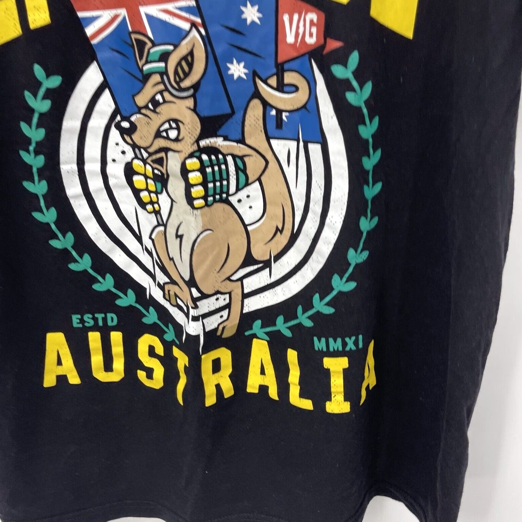 KangaROOS Violent Gentlemen Kangaroo Graphic T-Shirt Black Large Mens Size US L / EU 52-54 / 3 - 5 Thumbnail