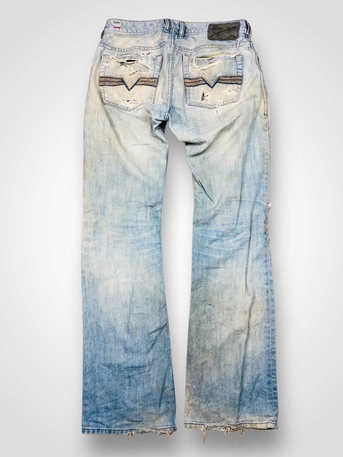 Diesel Diesel Industry Distressed Jeans (35) Size US 29 - 2 Thumbnail
