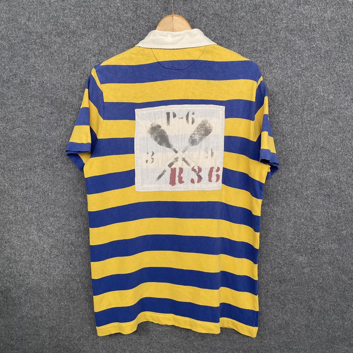 Polo Ralph Lauren × Rugby Ralph Lauren × Vintage 90s Polo by Ralph Lauren P-6 Polo Rugby All Single Sttich Size US M / EU 48-50 / 2 - 8 Thumbnail