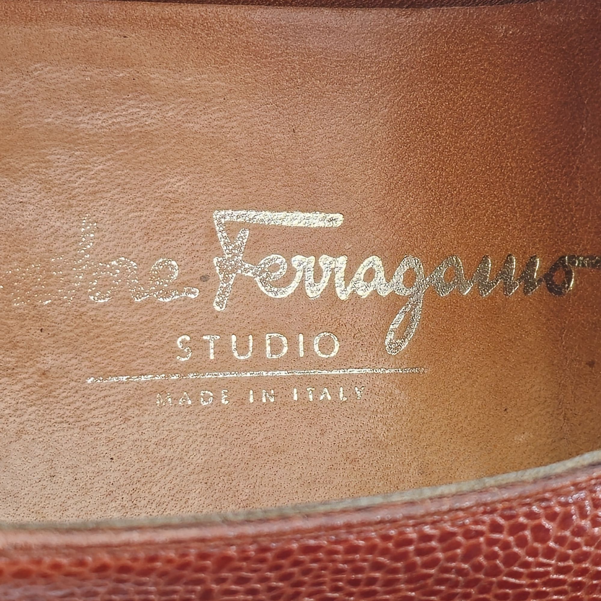 Salvatore Ferragamo Salvatore Ferragamo Italy Dress Shoes Mens 9.5 Brown Leather Size US 9.5 / EU 42-43 - 12 Thumbnail