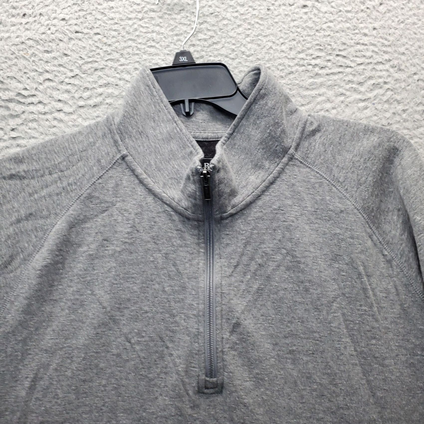 Vintage L.L. Bean Sweatshirt Mens 2XL Gray Mock Neck 1/4 Zip Ribbed Cuff Shirt Mens Size 2XL Gray Size US XXL / EU 58 / 5 - 3 Thumbnail
