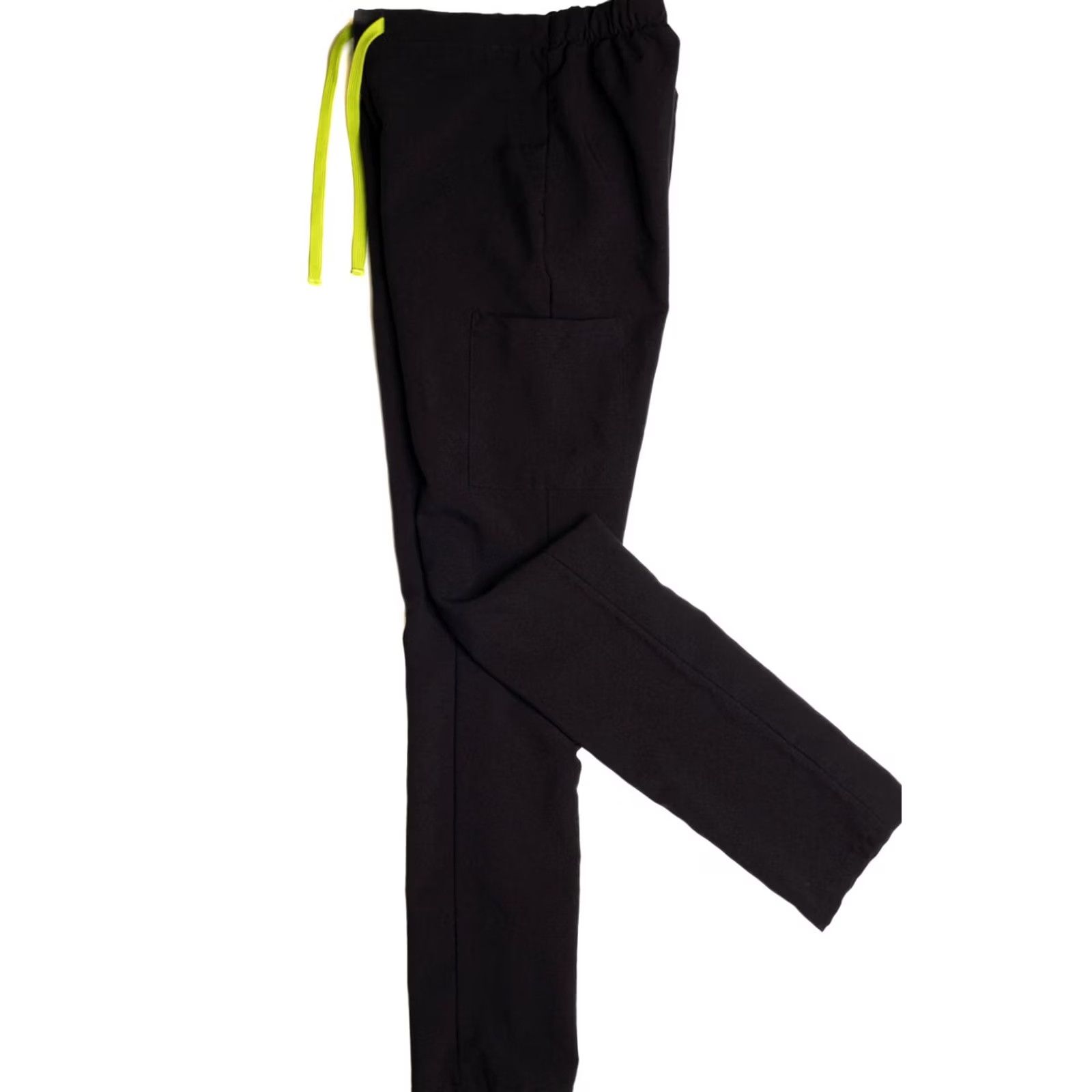 Vintage Black and Green Track Pants Small Black Polyester 892 Vintage Ragstock Mens Size US 29 - 2 Thumbnail