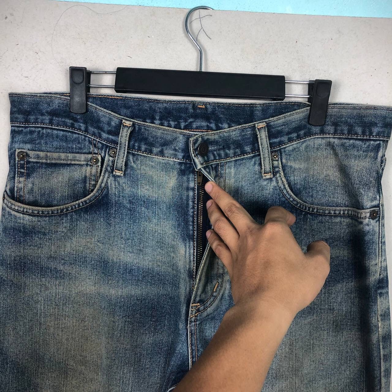 Edwin Vintage 90s Edwin Distressed Denim Jeans Pants Size US 36 / EU 52 - 8 Thumbnail
