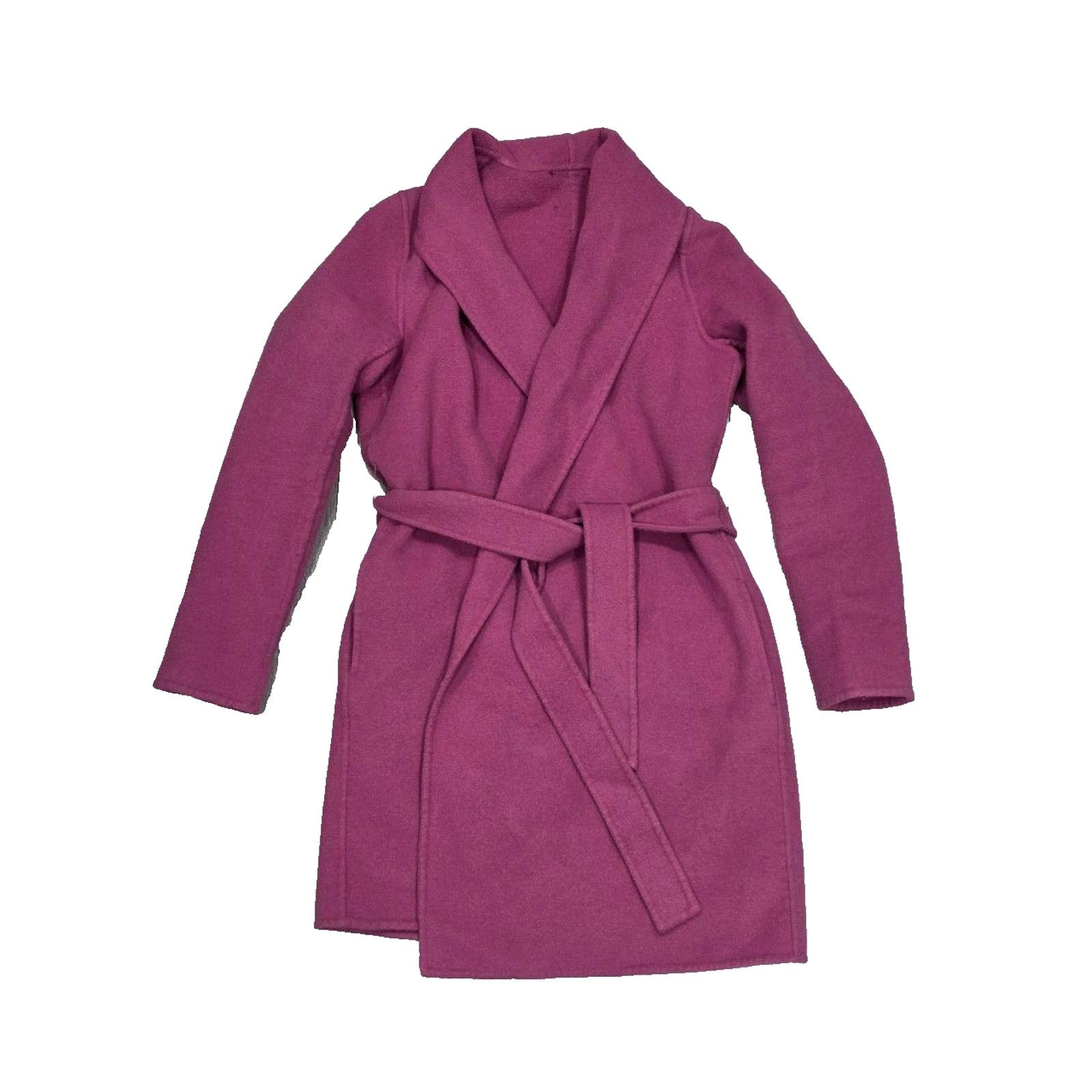 Massimo Dutti Mossimo Dutti wool women's coat with Purple Medium A003603 Size M / US 6-8 / IT 42-44 - 2 Thumbnail