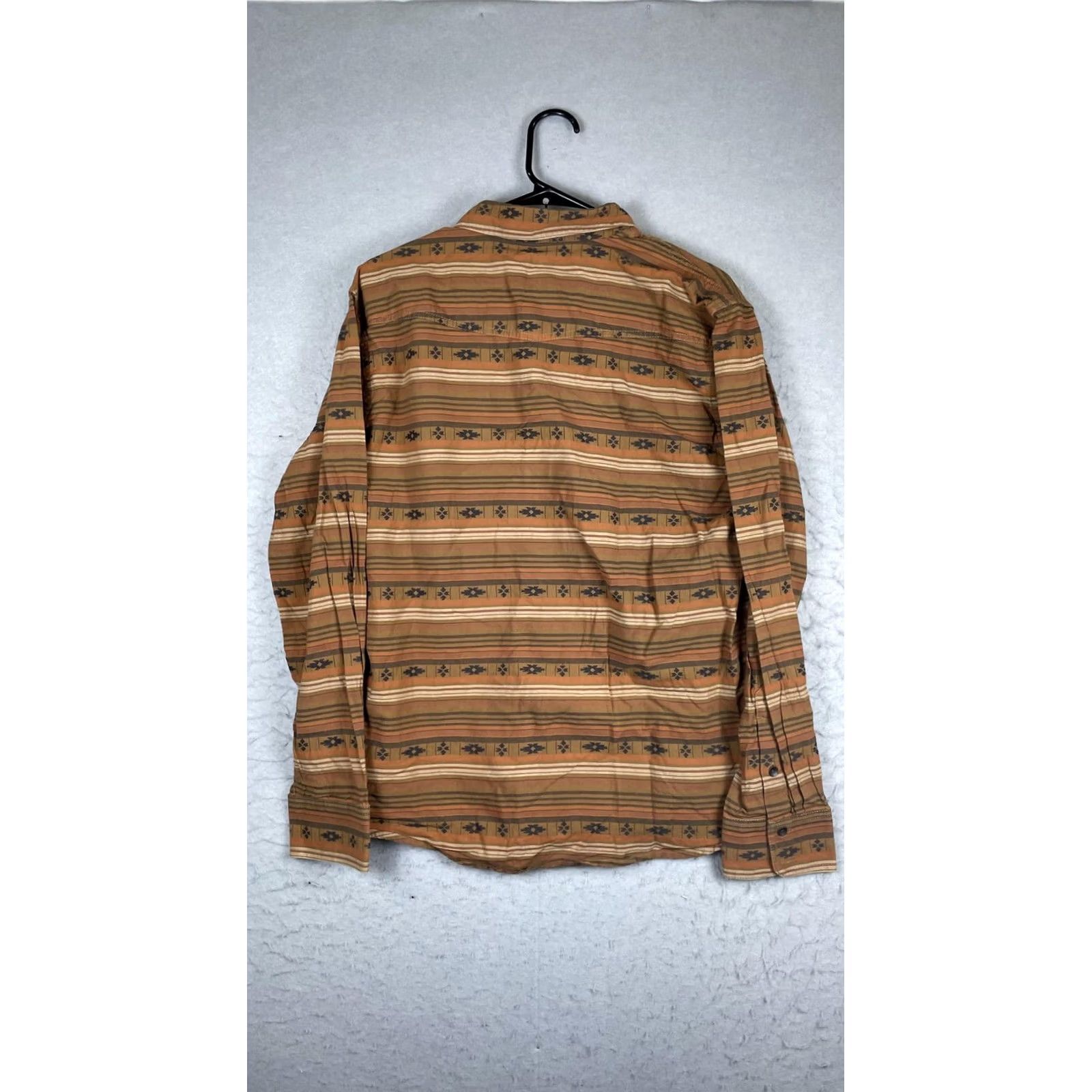 Ariat Ariat Mens Medium Brown Stripe Long Sleeve Button Front Western Retro Shirt Size US M / EU 48-50 / 2 - 6 Thumbnail