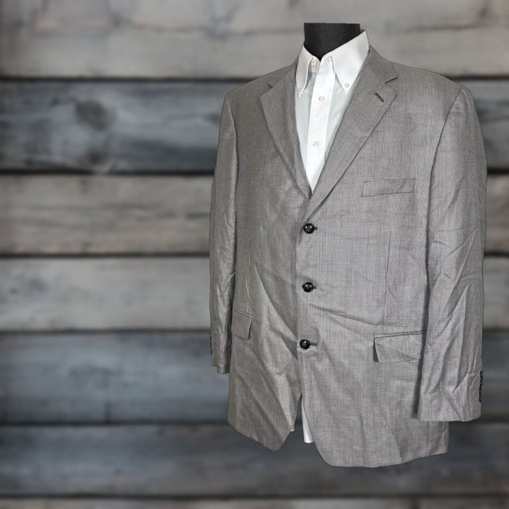 Vintage Stafford Men's Sport Coat Blazer 46R Multicolor Silk Wool