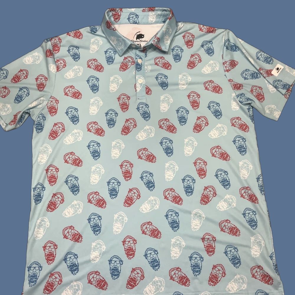 Vintage VINTAGE Flippin Birdies Golf Polo Shirt XL Blue Men Size US XL / EU 56 / 4 - 1 Thumbnail