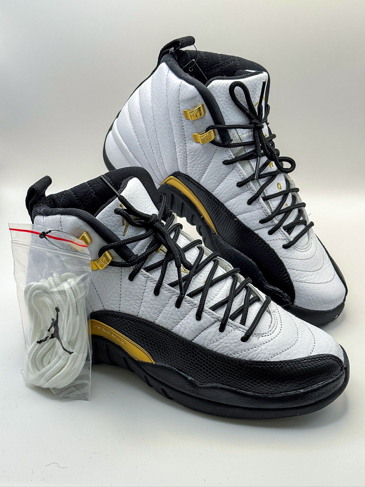 Nike Air Jordan 12 Retro GS "Royalty Taxi" 2021 White Black Size US 7 / EU 40 - 1 Thumbnail
