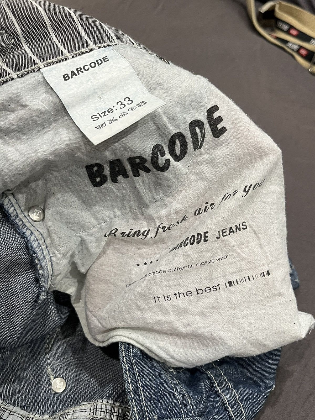 Vintage Y2K Barcode Jeans Jorts size 34 Size US 34 / EU 50 - 6 Thumbnail