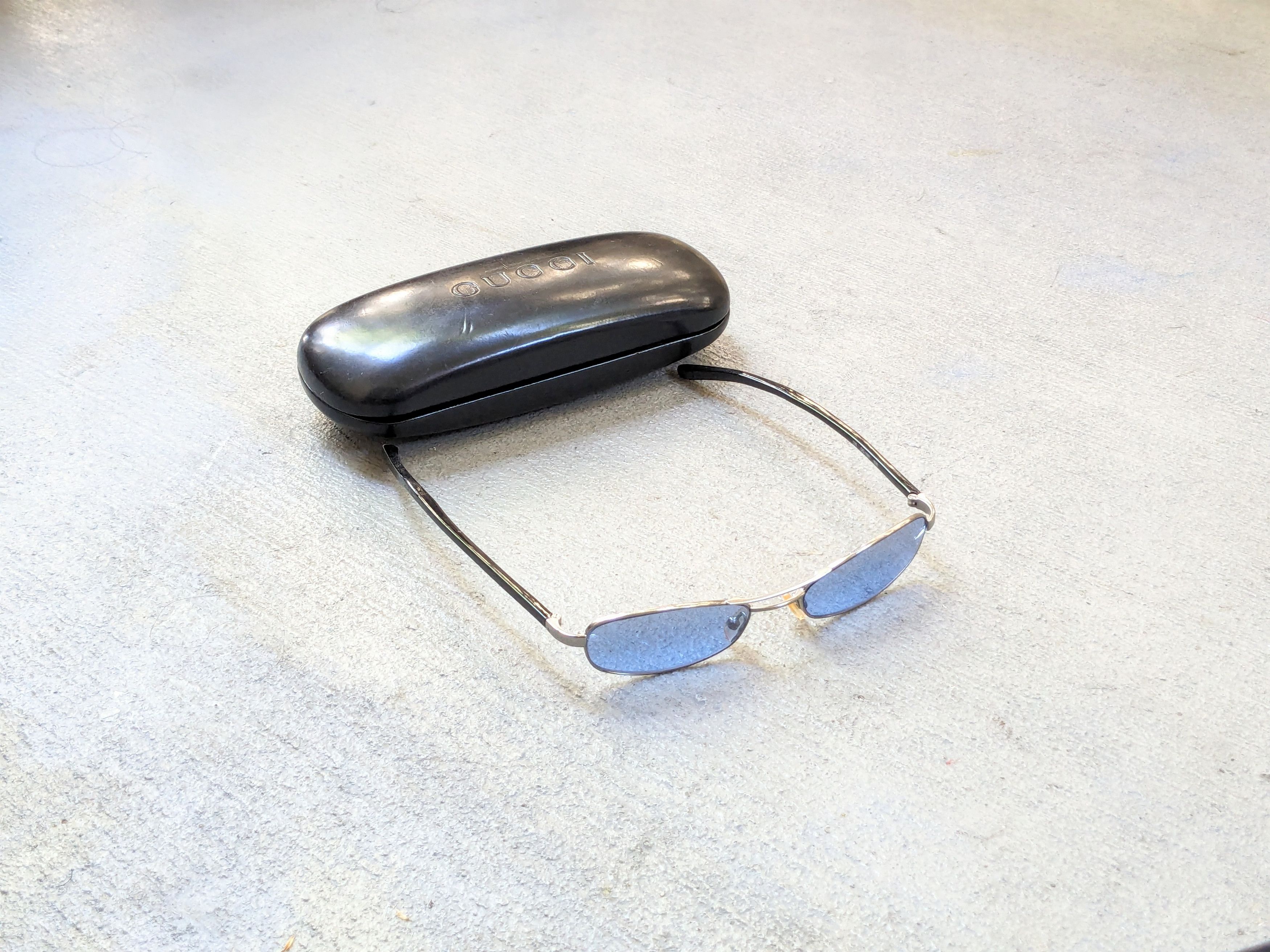 Gucci Gucci Sunglasses GG1681/S Bkue Silver Vintage Y2K Tiny Size ONE SIZE - 1 Thumbnail