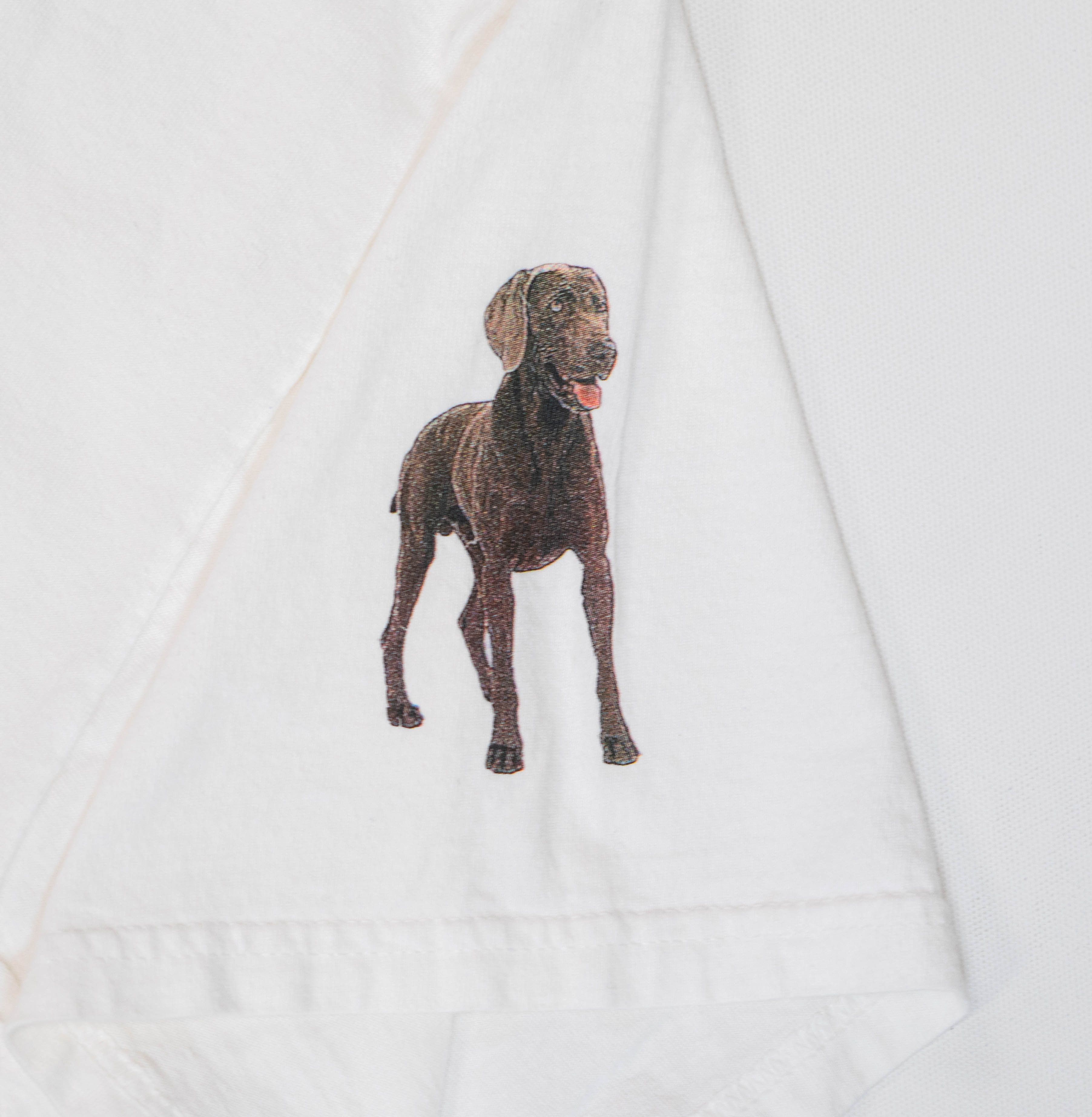 Vintage Vintage Wegman T-Shirt Men XL German Dog Art 90s Promo Size US XL / EU 56 / 4 - 3 Thumbnail