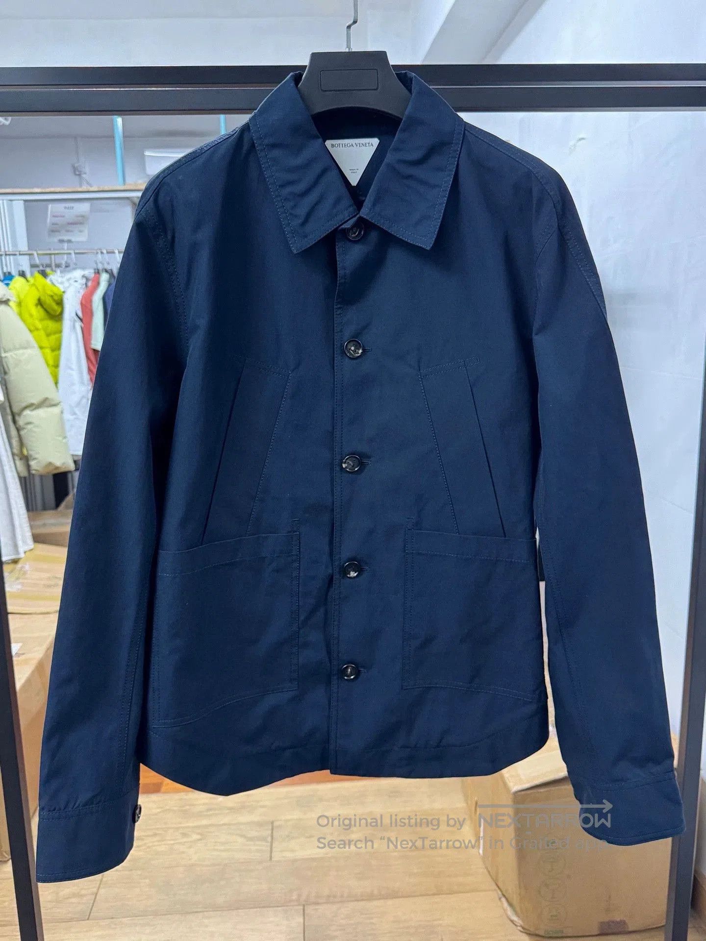 Bottega Veneta Bottega Veneta Men's Navy Lightweight Jacket. Size US M / EU 48-50 / 2 - 1 Thumbnail
