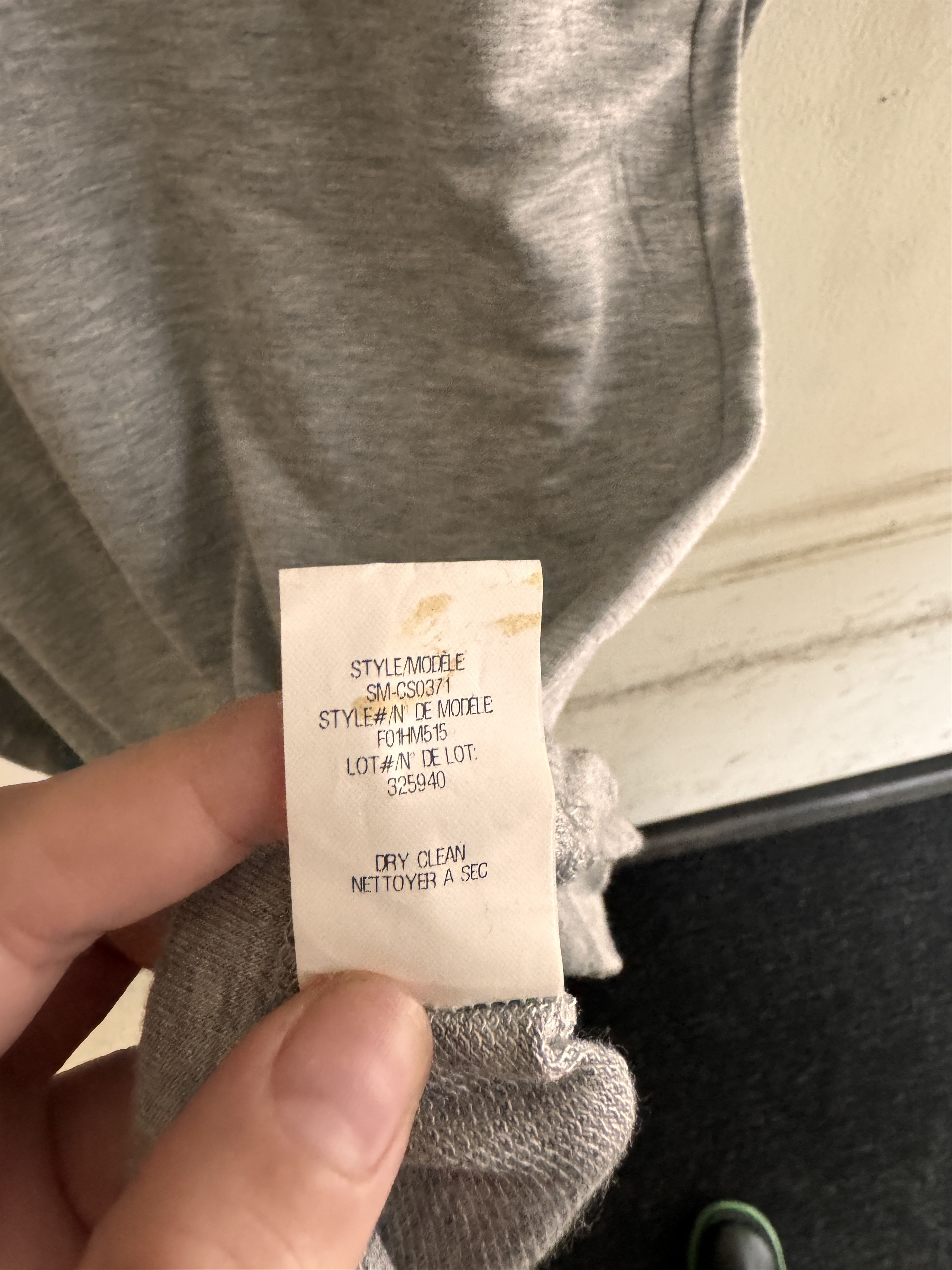 Helmut Lang HELMET LANG HEATHER GREY TSHIRT SIZE M Size US M / EU 48-50 / 2 - 4 Thumbnail